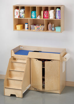 Jonti-Craft Changing Table with Stairs and Diaper Organizer (Jonti-Craft JON-5135JC)