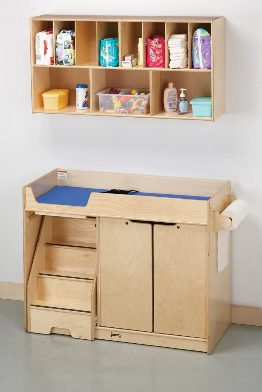 Jonti - Craft Changing Table with Stairs and Diaper Organizer (Jonti - Craft JON - 5135JC) - SchoolOutlet