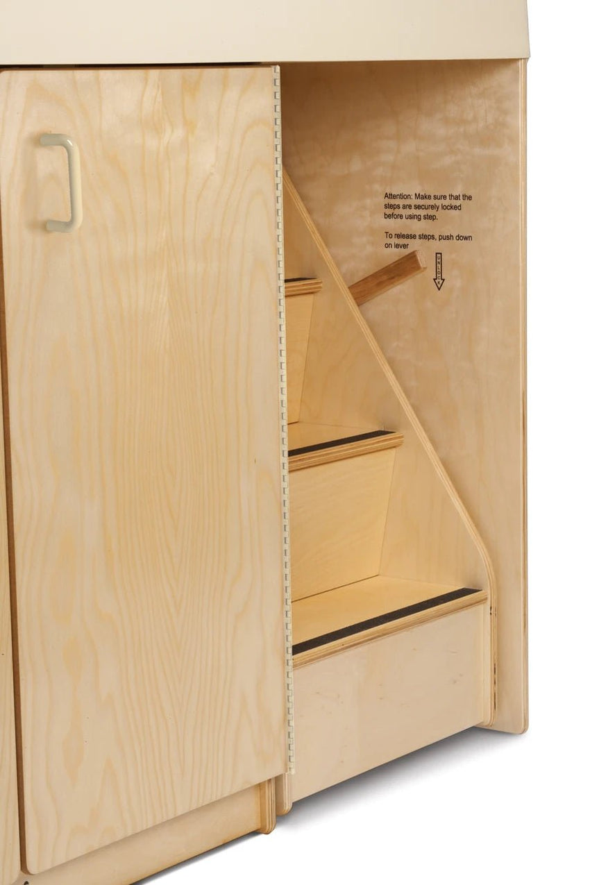Jonti - Craft Diaper Depot With Left Stairs (Jonti - Craft JON - 5145JC) - SchoolOutlet