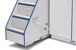 Rainbow Accents Diaper Changer with Stairs - Left - SchoolOutlet
