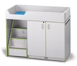 Rainbow Accents Diaper Changer with Stairs - Left - SchoolOutlet