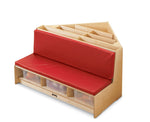Jonti - Craft Corner Literacy Nook - Red - SchoolOutlet