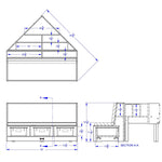Jonti - Craft Corner Literacy Nook - Blue - SchoolOutlet