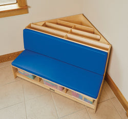 Jonti-Craft Corner Literacy Nook - Blue