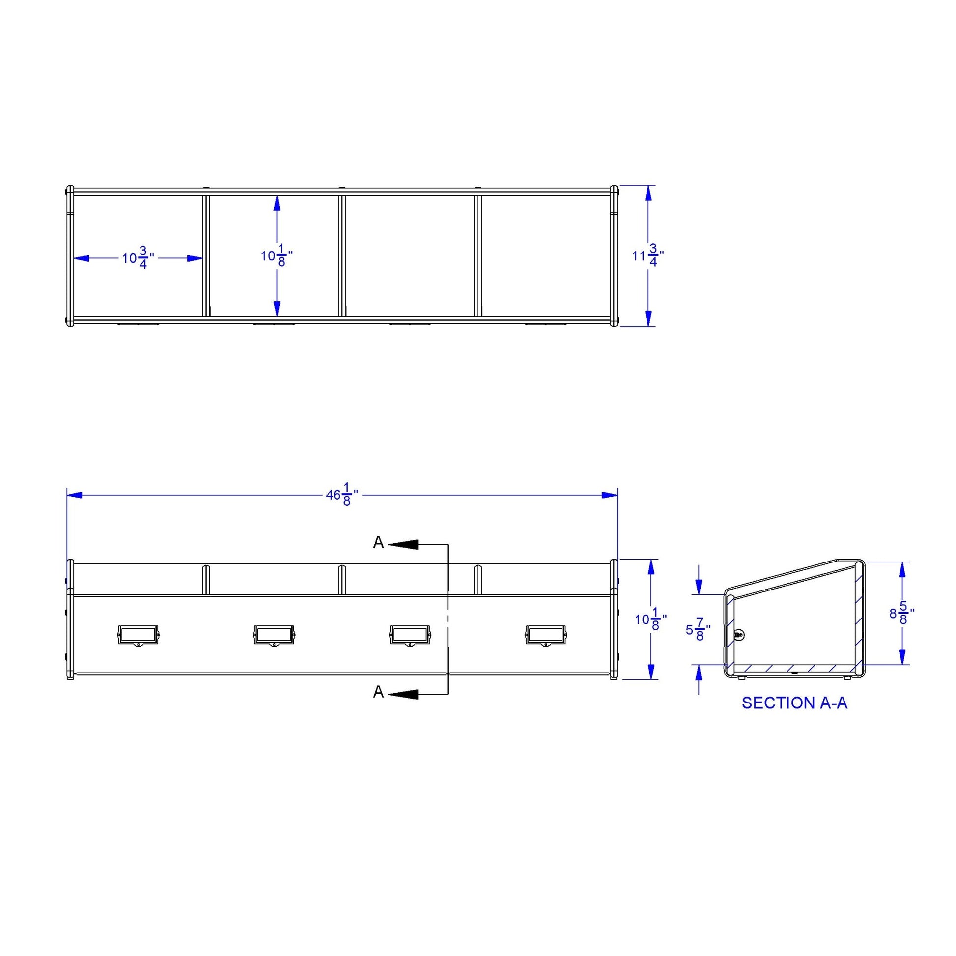 Jonti - Craft Tabletop Book Browser - 4 Section - SchoolOutlet