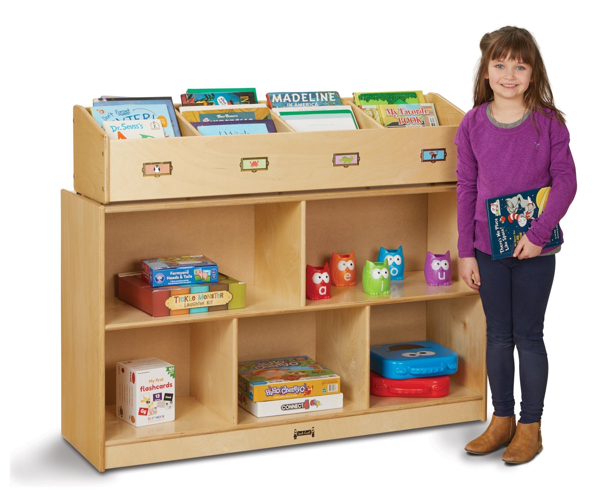 Jonti - Craft Tabletop Book Browser - 4 Section - SchoolOutlet