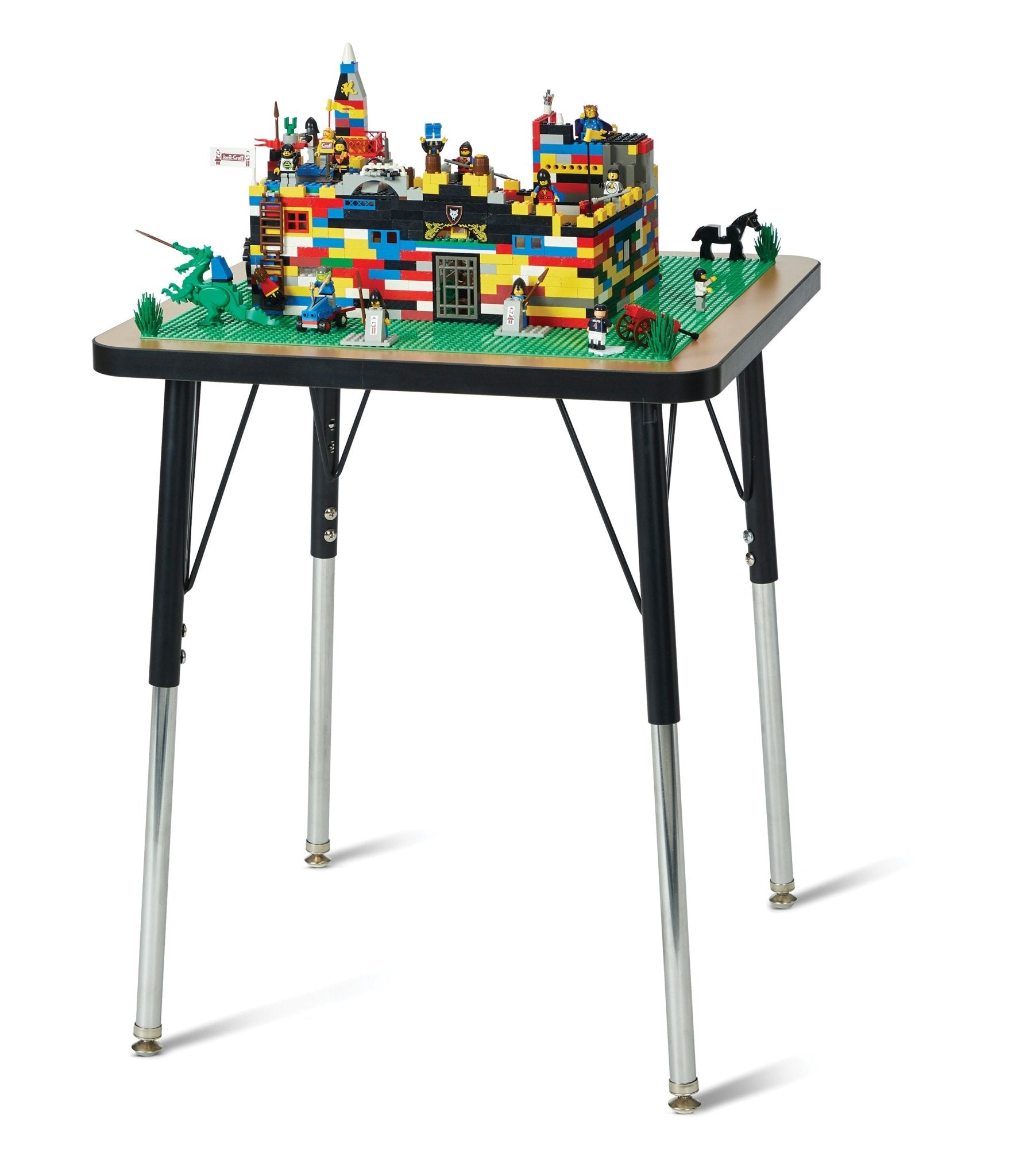 Jonti - Craft Adjustable Building Table - Traditional Brick Compatible - 24 - 31"H - SchoolOutlet