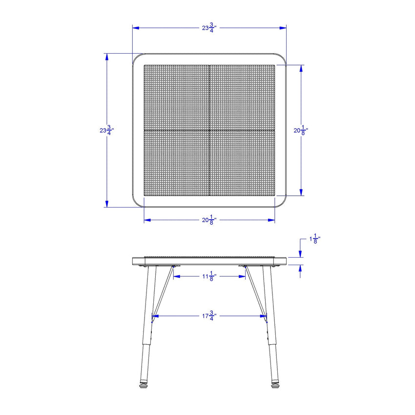Jonti - Craft Adjustable Building Table - Traditional Brick Compatible - 15 - 24"H - SchoolOutlet