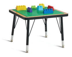Jonti-Craft Adjustable Building Table - Preschool Brick Compatible - 15-24"H