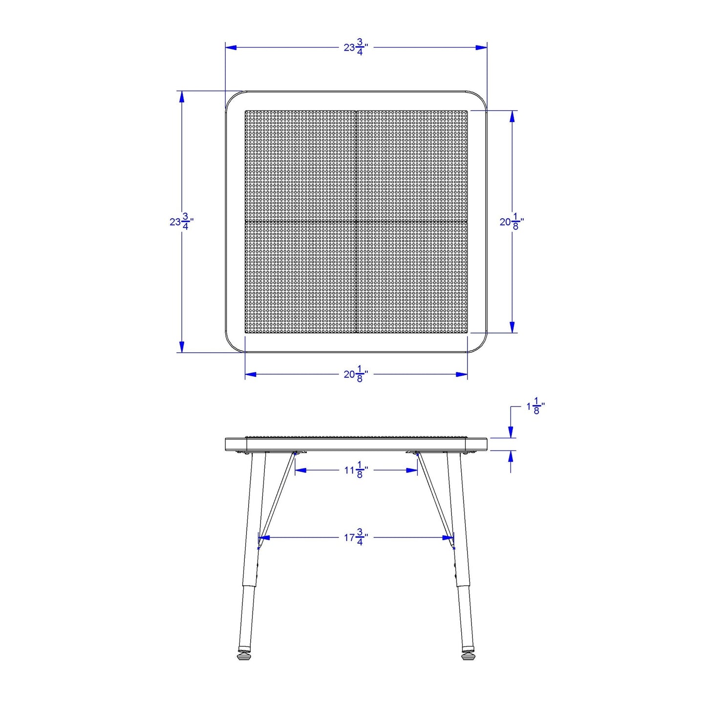 Jonti - Craft Adjustable Building Table - Preschool Brick Compatible - 15 - 24"H - SchoolOutlet