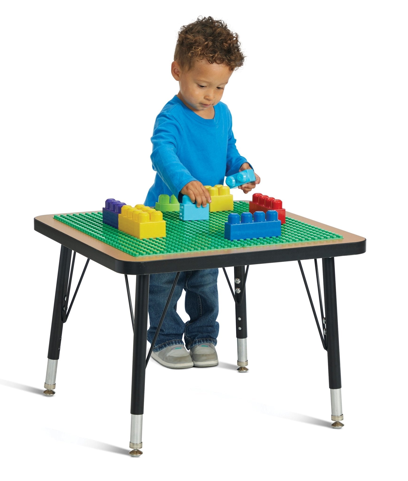 Jonti - Craft Adjustable Building Table - Preschool Brick Compatible - 15 - 24"H - SchoolOutlet
