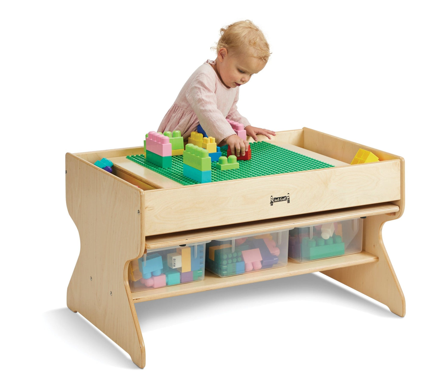 Jonti - Craft Deluxe Building Table - Preschool Brick Compatible - SchoolOutlet