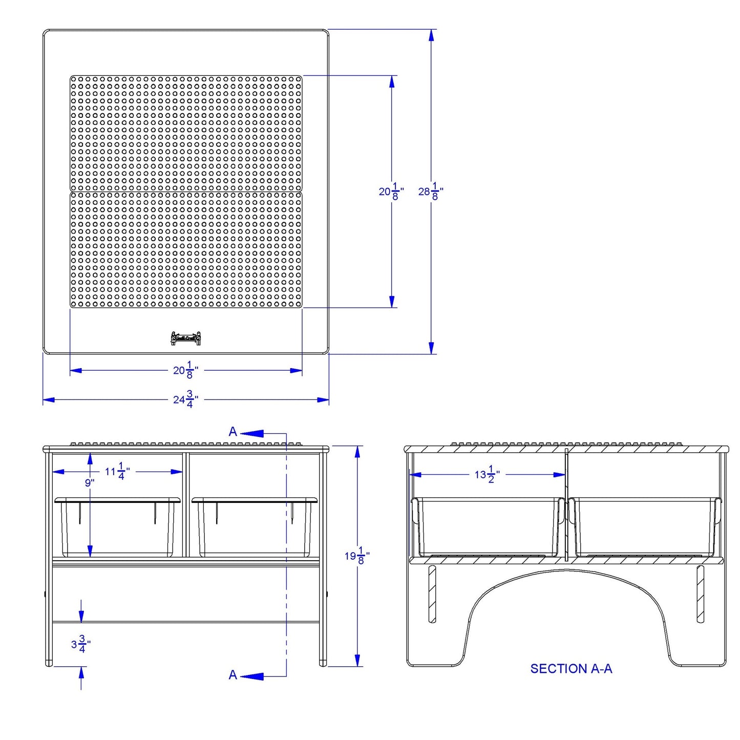 Jonti - Craft KYDZ Building Table - Preschool Brick Compatible - with Clear Tubs - SchoolOutlet