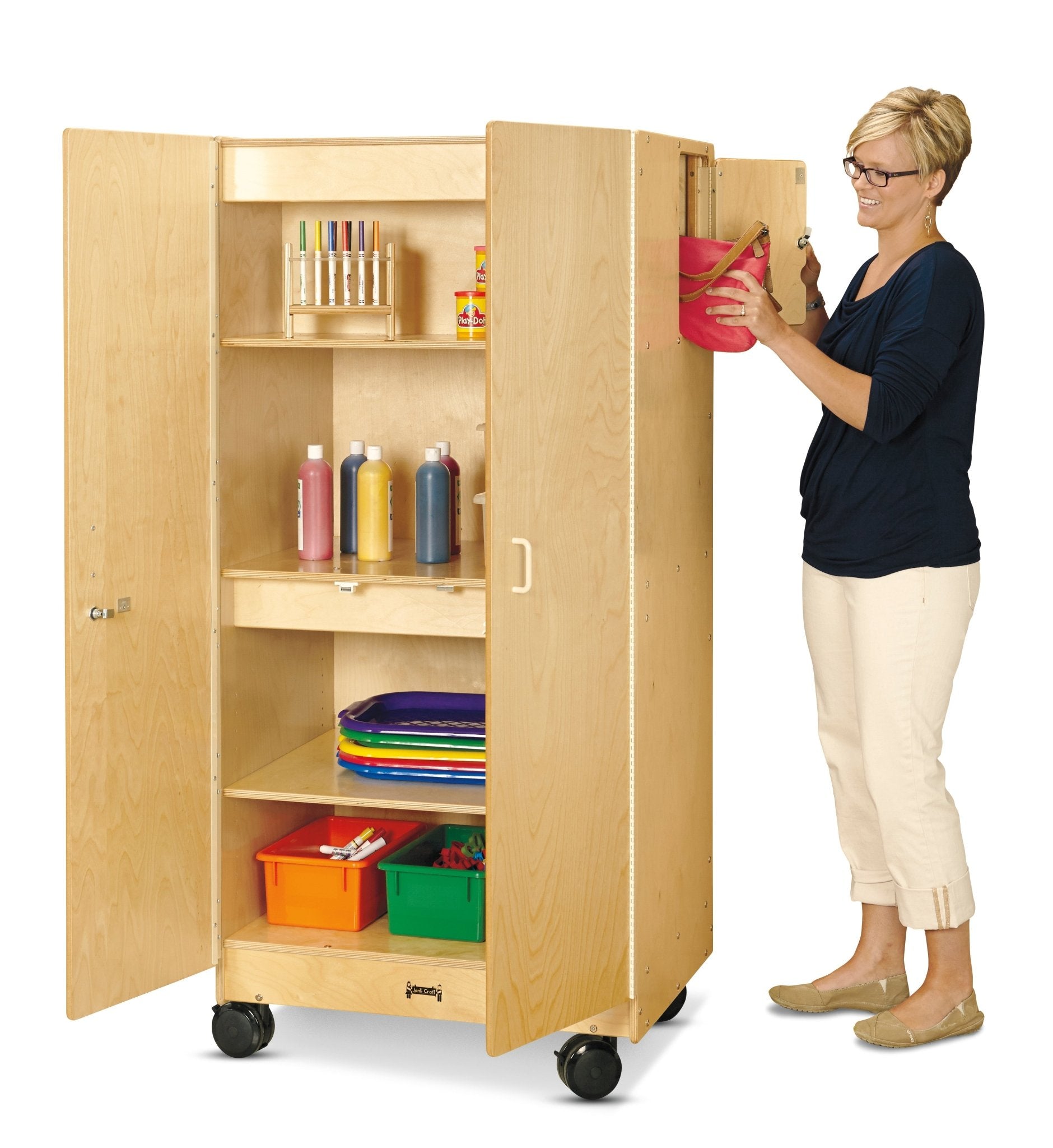 Jonti - Craft Hideaway Storage Cabinet - Mobile - SchoolOutlet