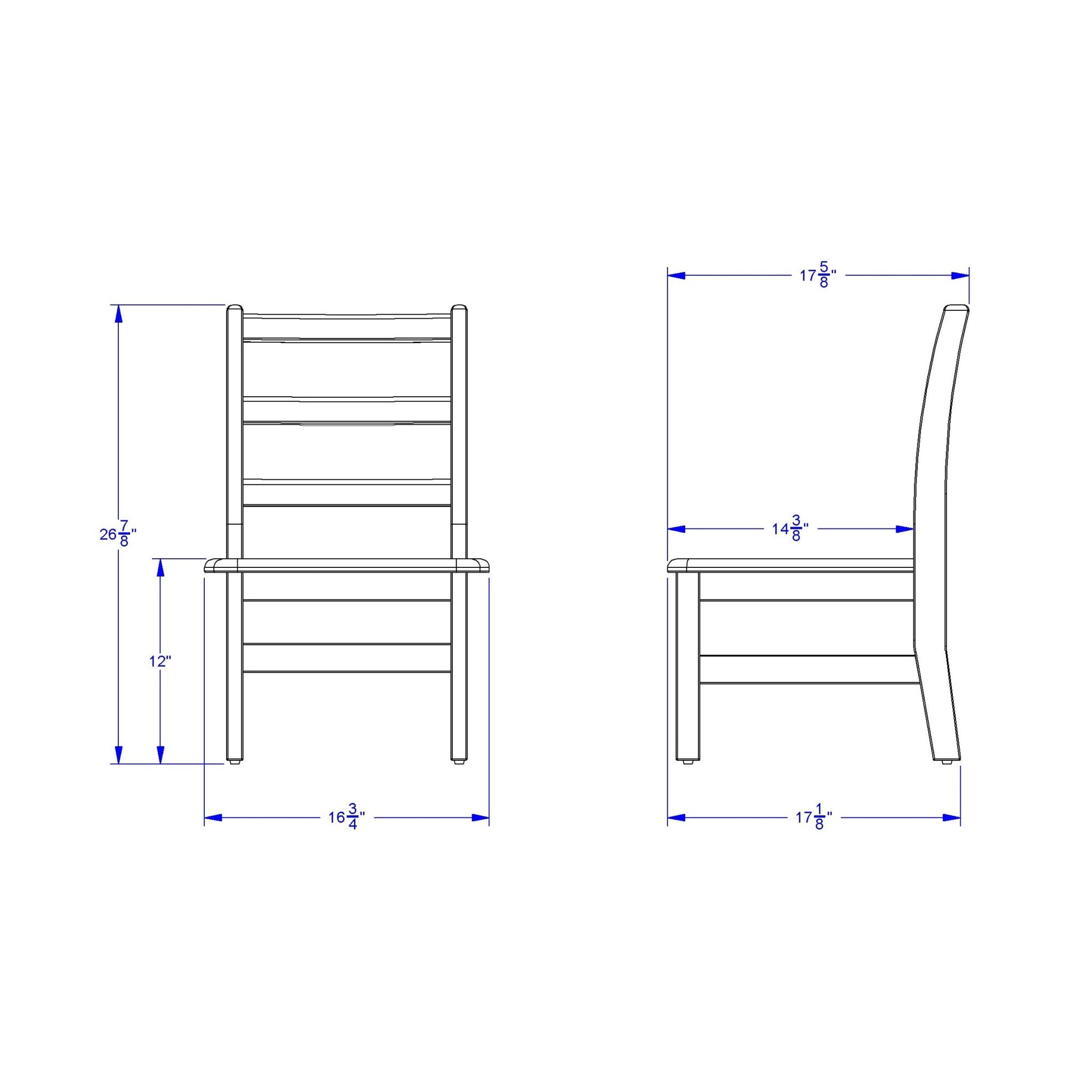 Jonti - Craft Instructor’s Ladderback Chair - 12" Height - SchoolOutlet