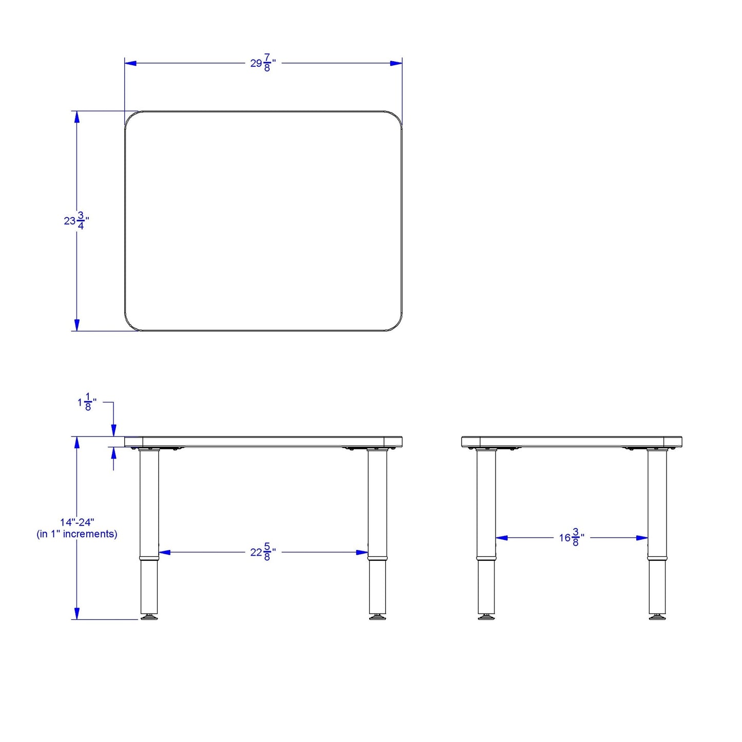 Jonti - Craft Purpose+ Rectangle Table - 24" x 30" - SchoolOutlet