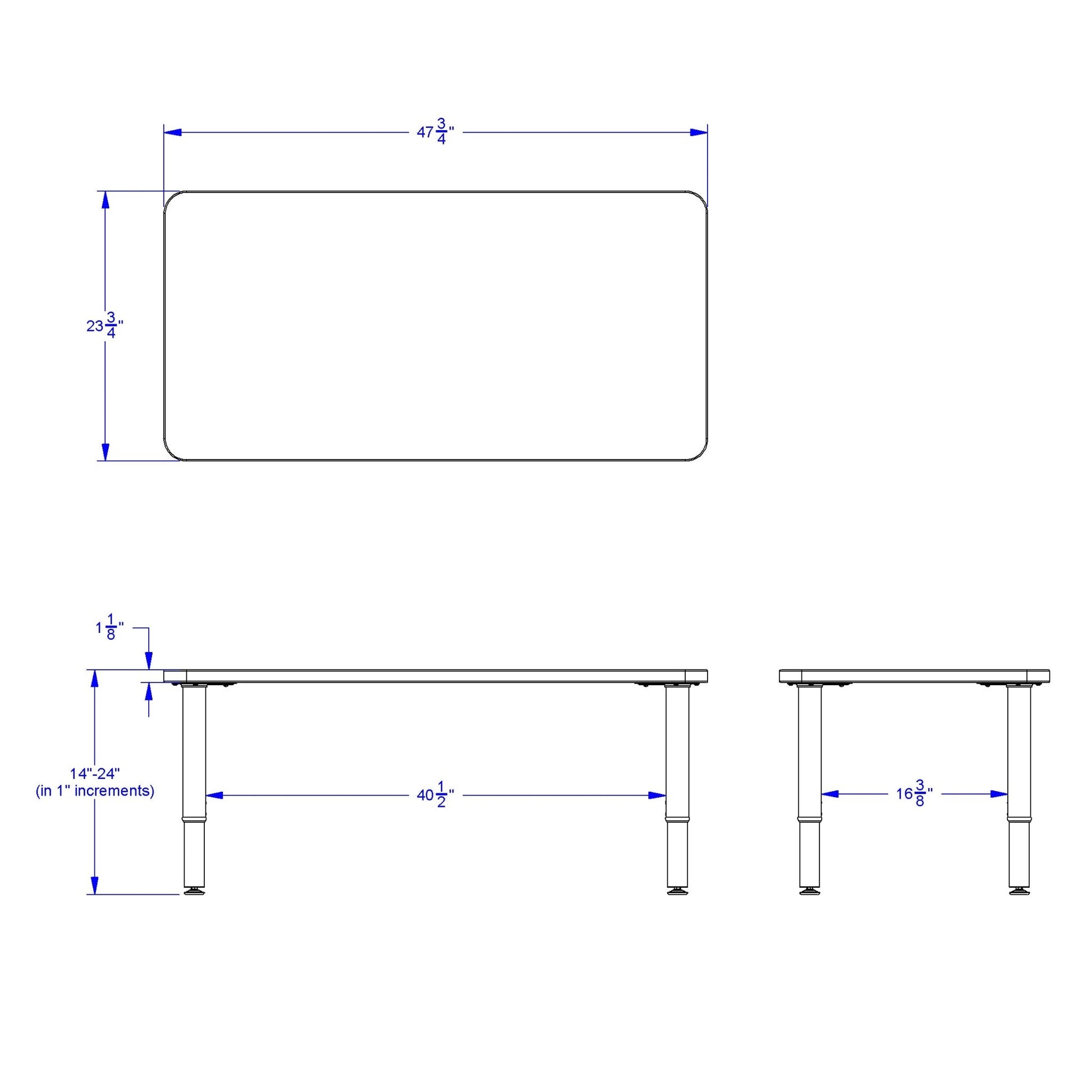 Jonti - Craft Purpose+ Rectangle Table - 24" x 48" - SchoolOutlet
