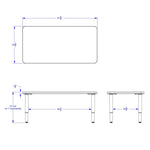 Jonti - Craft Purpose+ Rectangle Table - 24