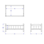 Jonti - Craft Traditional Doll Bed - SchoolOutlet
