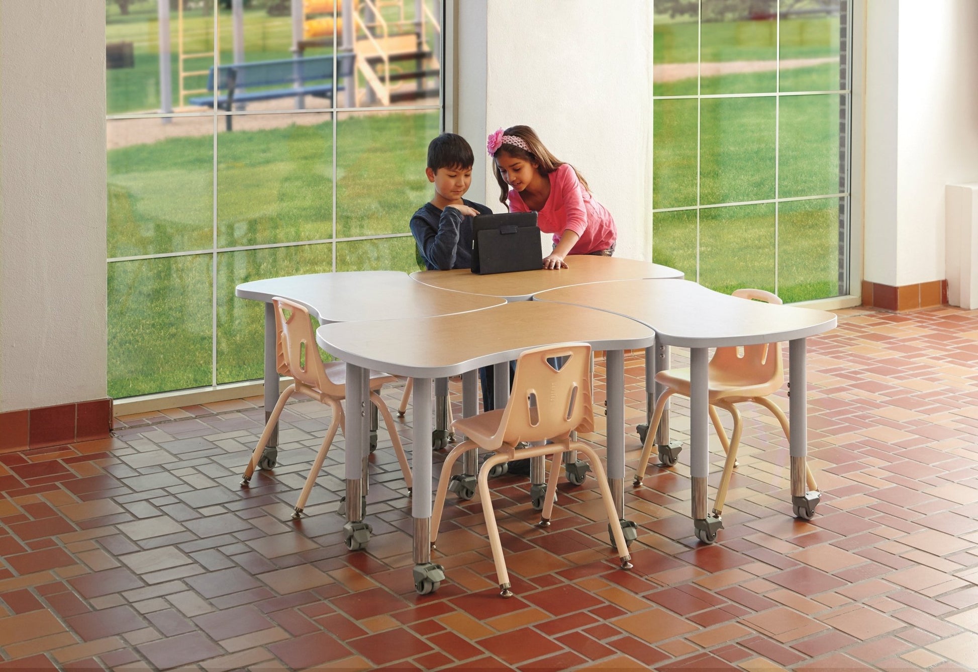 Berries Collaborative Bowtie Table - 24" X 35" - SchoolOutlet