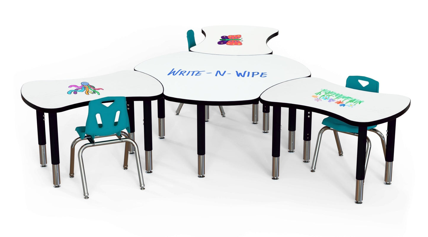 Berries Dry Erase Collaborative Bowtie Table - 24" X 35" - SchoolOutlet