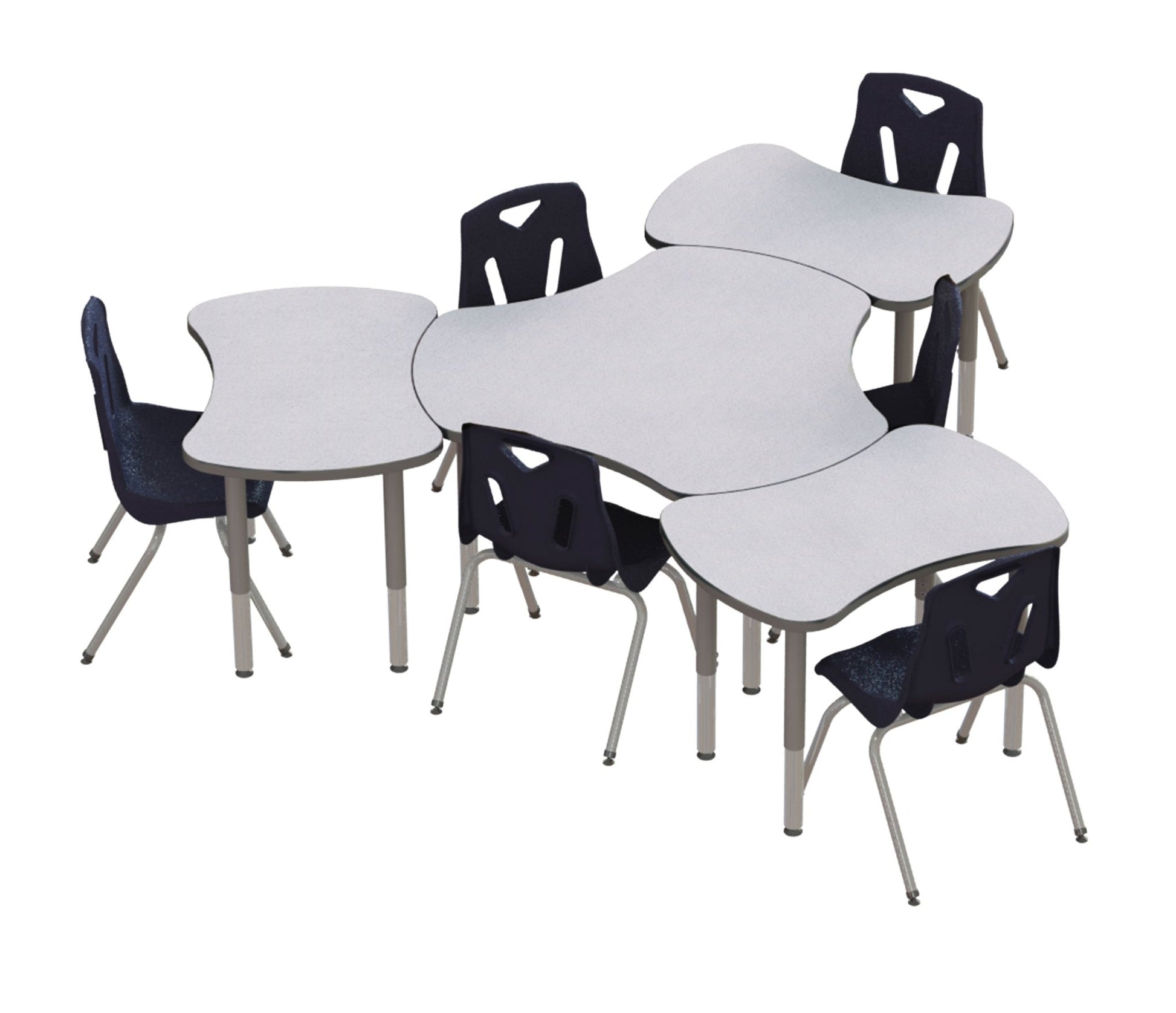 Berries Collaborative Hub Table - 44" X 47" - SchoolOutlet
