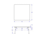 Berries Square Activity Table - 48