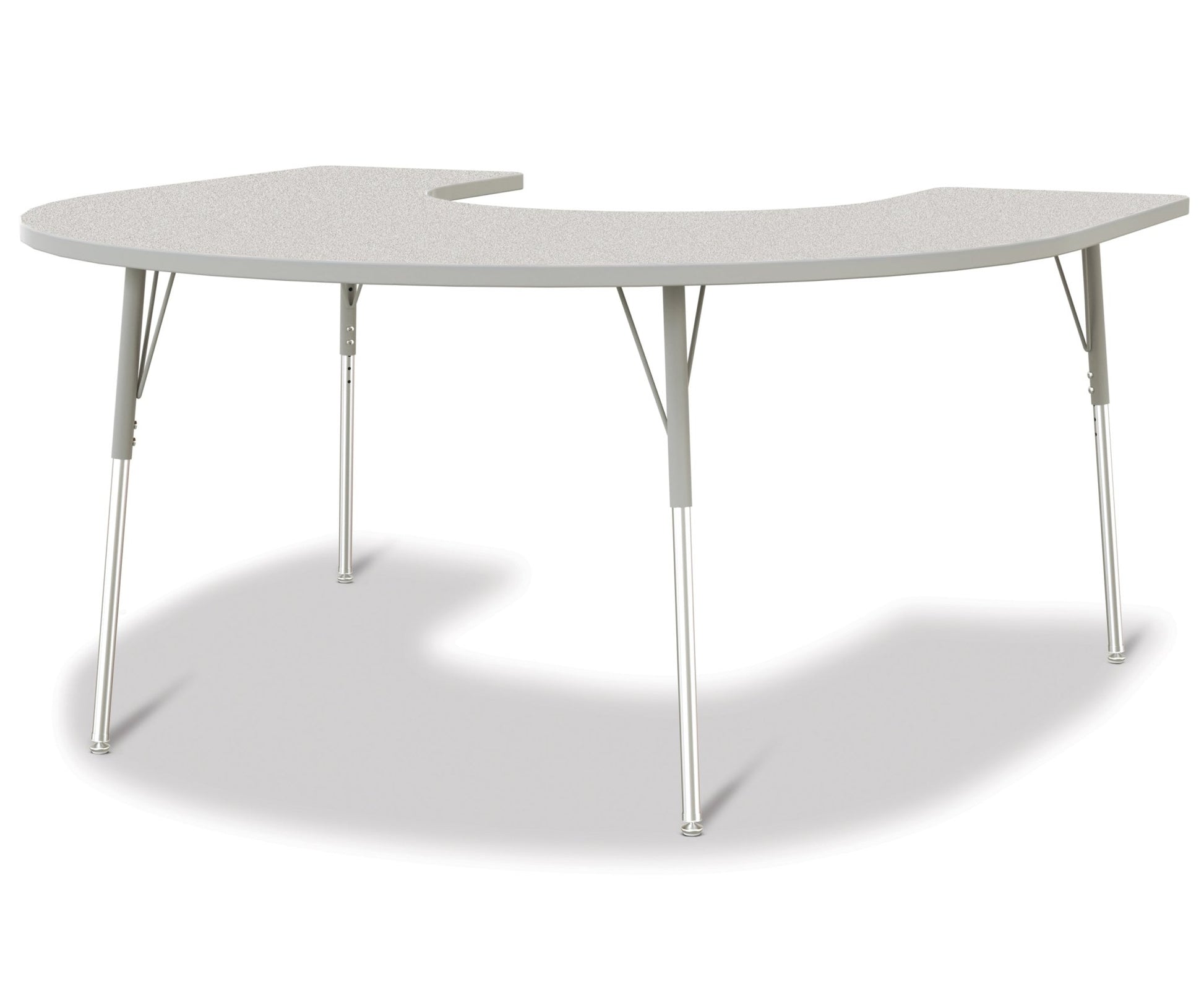 Berries Horseshoe Activity Table - 66" X 60", Adult - height (24" - 31") - SchoolOutlet