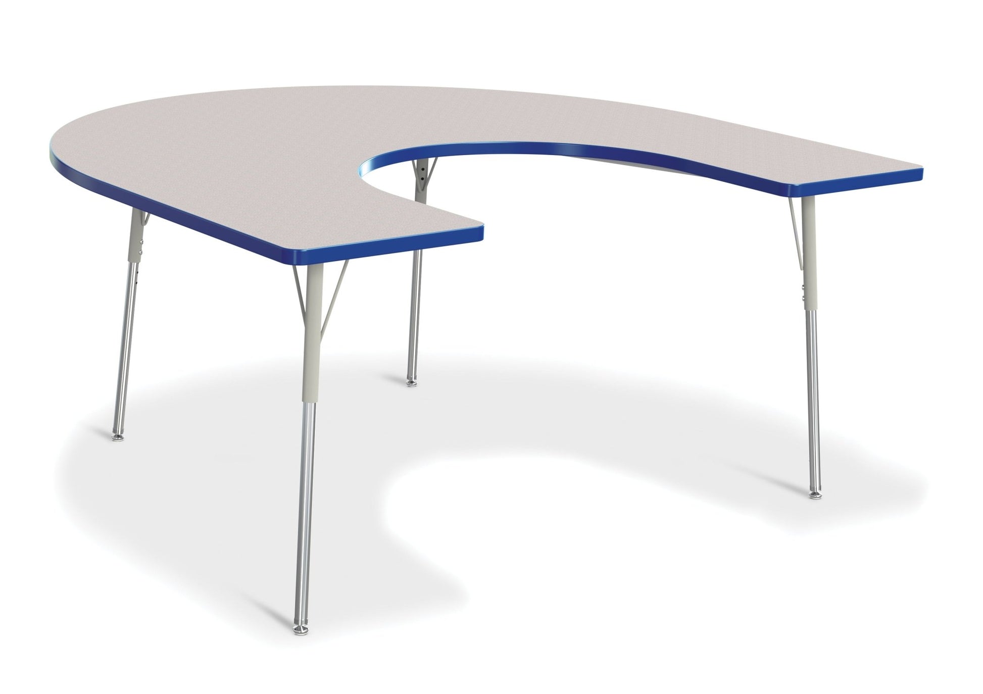 Berries Horseshoe Activity Table - 66" X 60", Adult - height (24" - 31") - SchoolOutlet