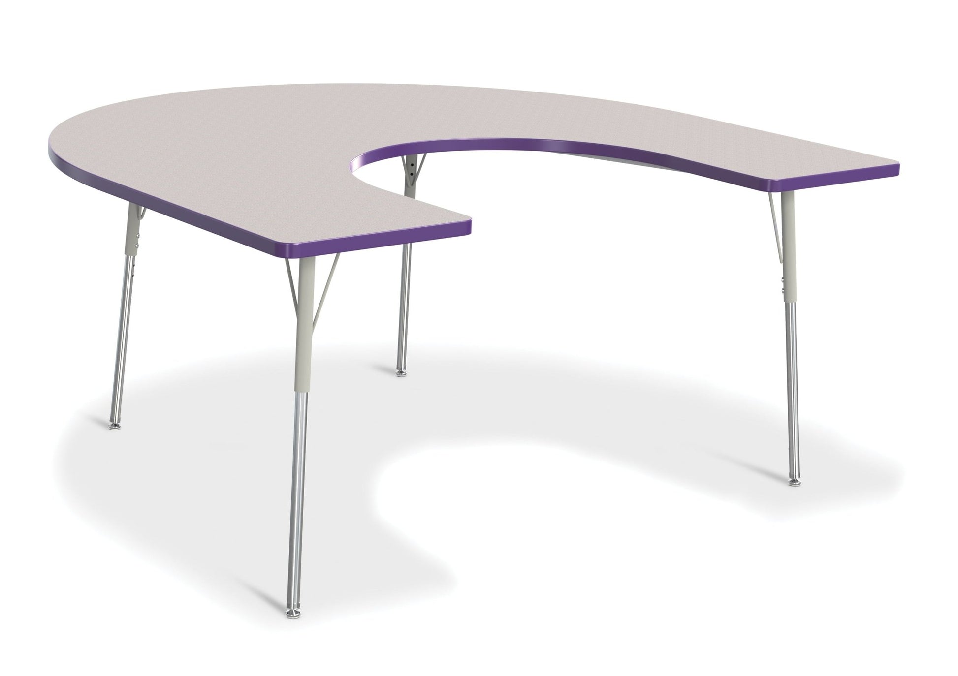 Berries Horseshoe Activity Table - 66" X 60", Adult - height (24" - 31") - SchoolOutlet