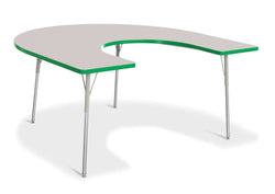 Berries Horseshoe Activity Table - 66" X 60", Adult-height (24"-31")
