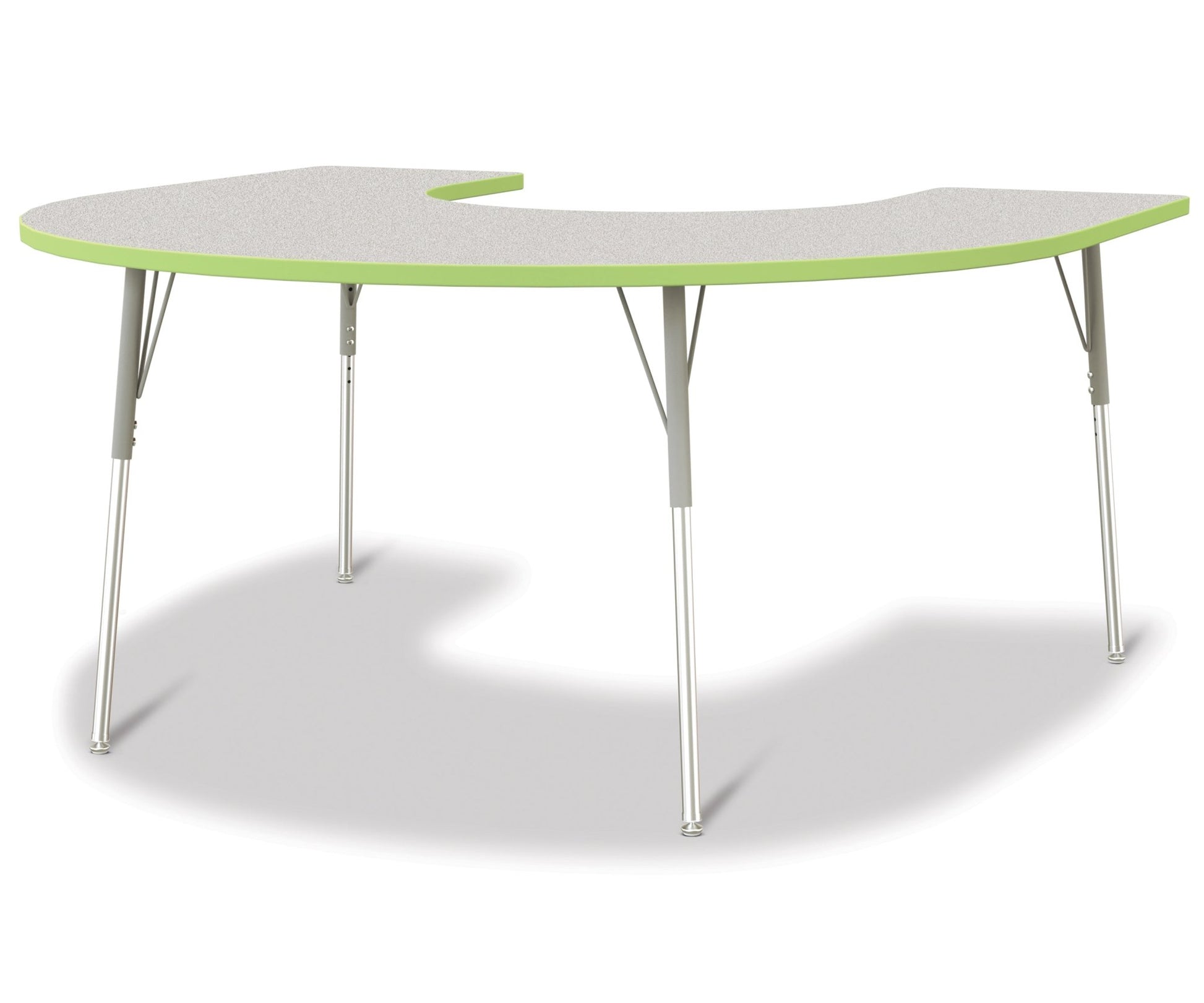 Berries Horseshoe Activity Table - 66" X 60", Adult - height (24" - 31") - SchoolOutlet