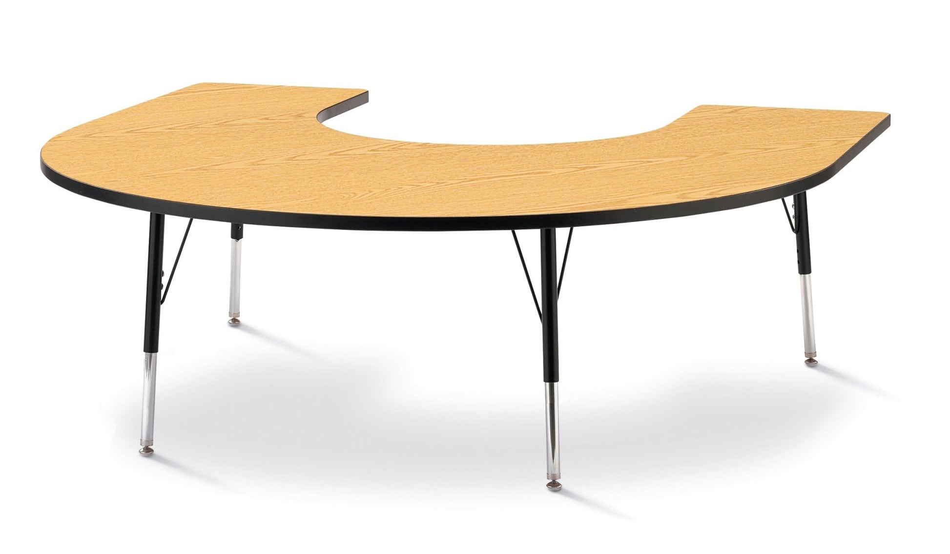 Berries Horseshoe Activity Table - 66" X 60", Adult - height (24" - 31") - SchoolOutlet