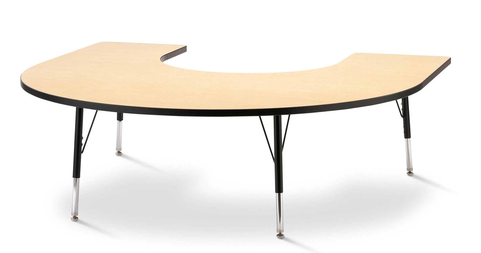 Berries Horseshoe Activity Table - 66" X 60", Elementary - height (15" - 24") - SchoolOutlet