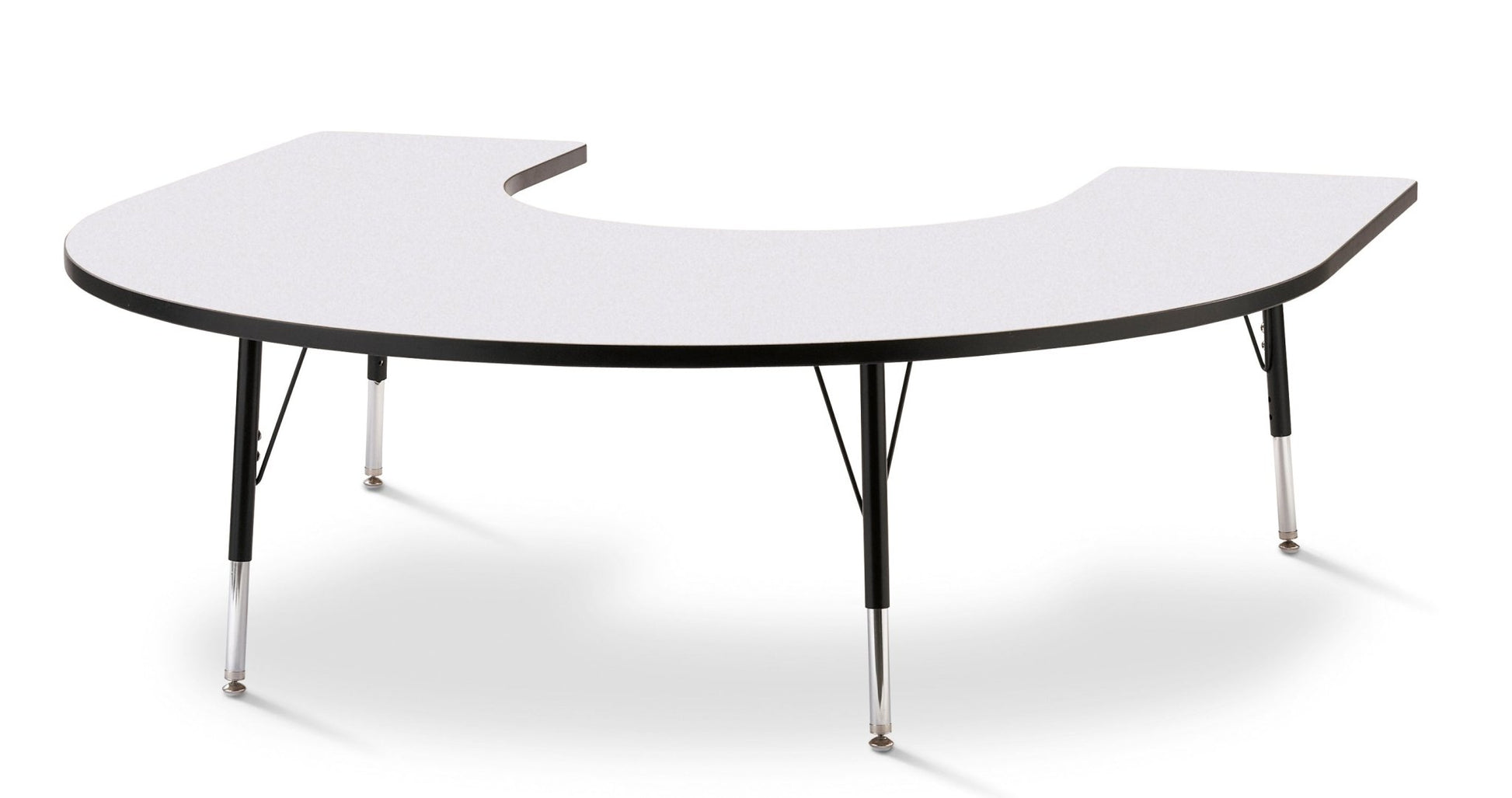 Berries Horseshoe Activity Table - 66" X 60", Elementary - height (15" - 24") - SchoolOutlet