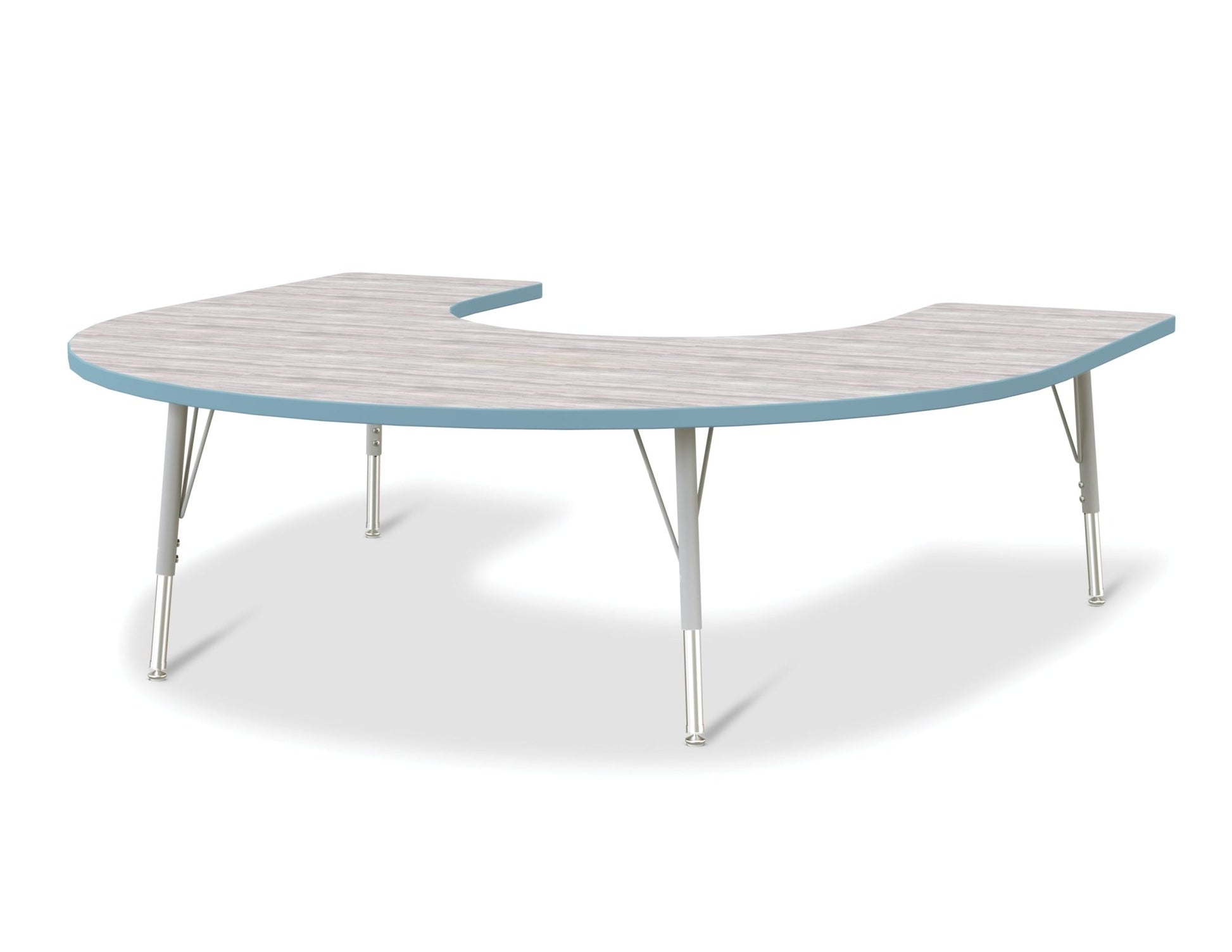 Berries Horseshoe Activity Table - 66" X 60", Elementary - height (15" - 24") - SchoolOutlet