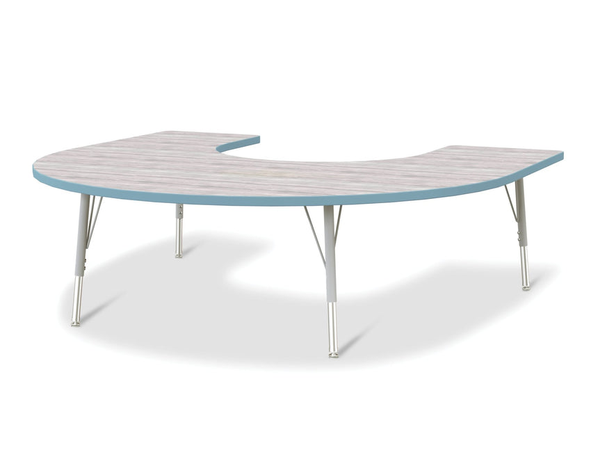 Berries Horseshoe Activity Table - 66" X 60", Elementary - height (15" - 24") - SchoolOutlet