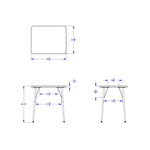Berries Rectangle Student Desk - 24