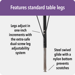 Berries Rectangle Student Desk - 24