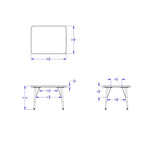 Berries Rectangle Student Desk - 24