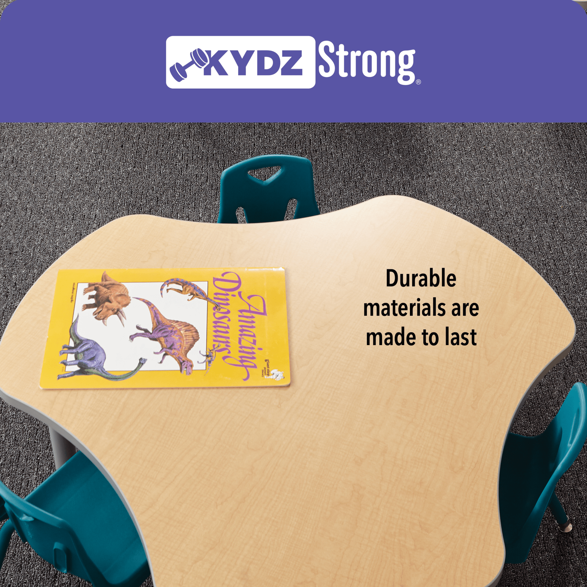 Berries Tall Trapezoid Desk - SchoolOutlet