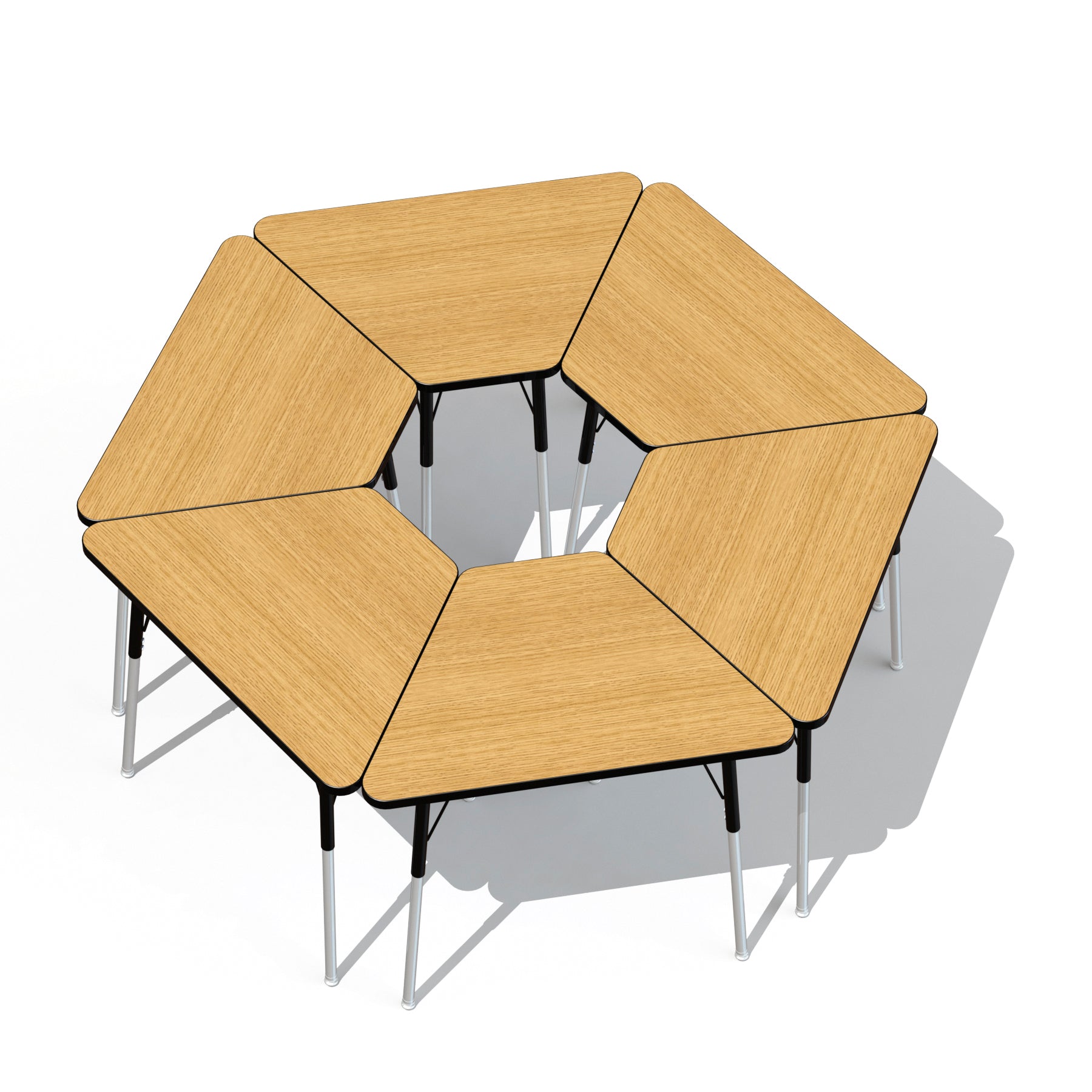 Berries Tall Trapezoid Desk - SchoolOutlet