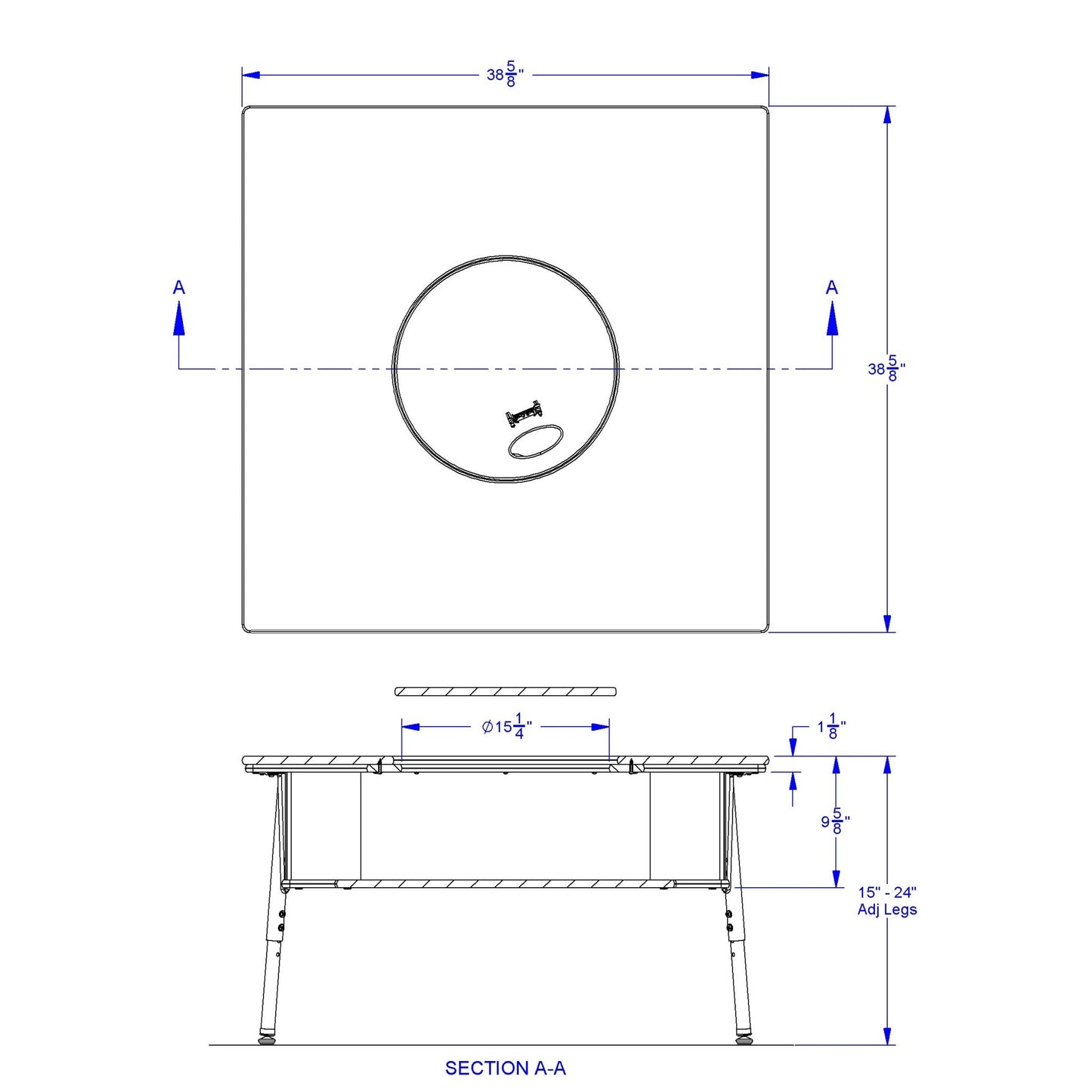 Jonti - Craft Blanca Table - SchoolOutlet