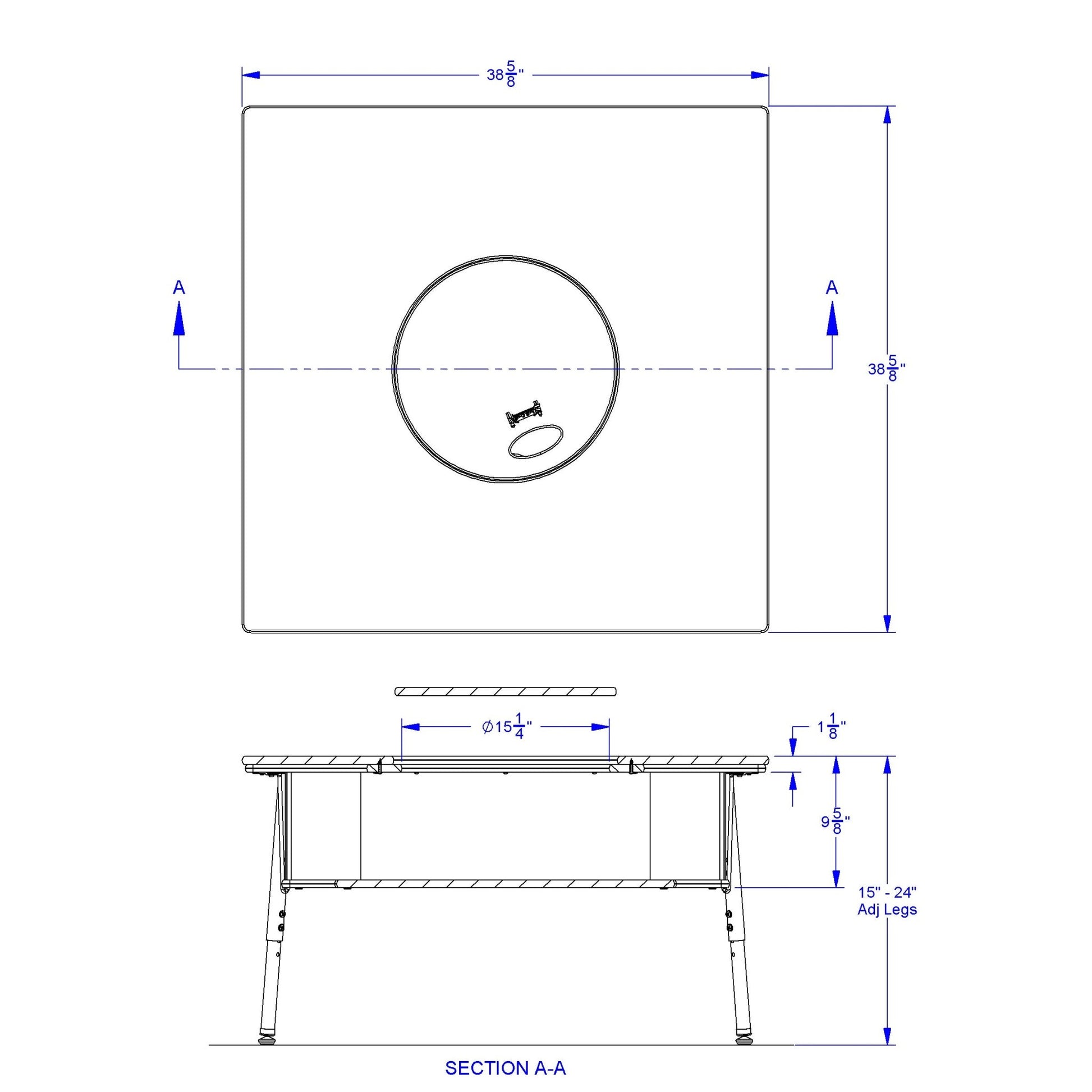 Jonti - Craft Blanca Table - SchoolOutlet