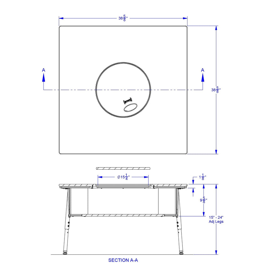 Jonti - Craft Blanca Table - SchoolOutlet