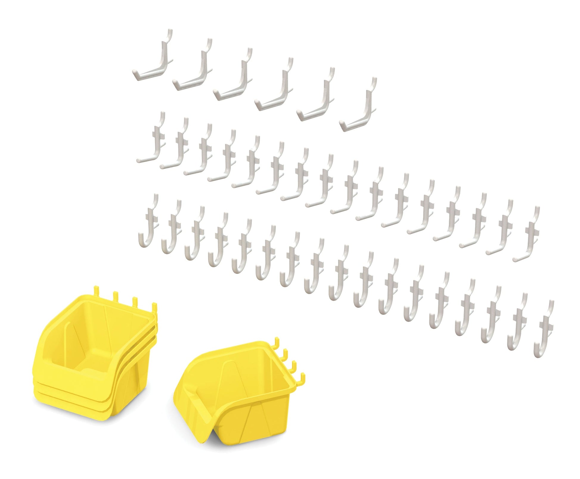 Jonti - Craft Pegboard Hooks & Bins - 43 Piece Set - SchoolOutlet