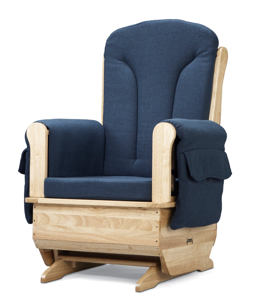 Jonti - Craft Glider Rocker - Blue Cushions - SchoolOutlet