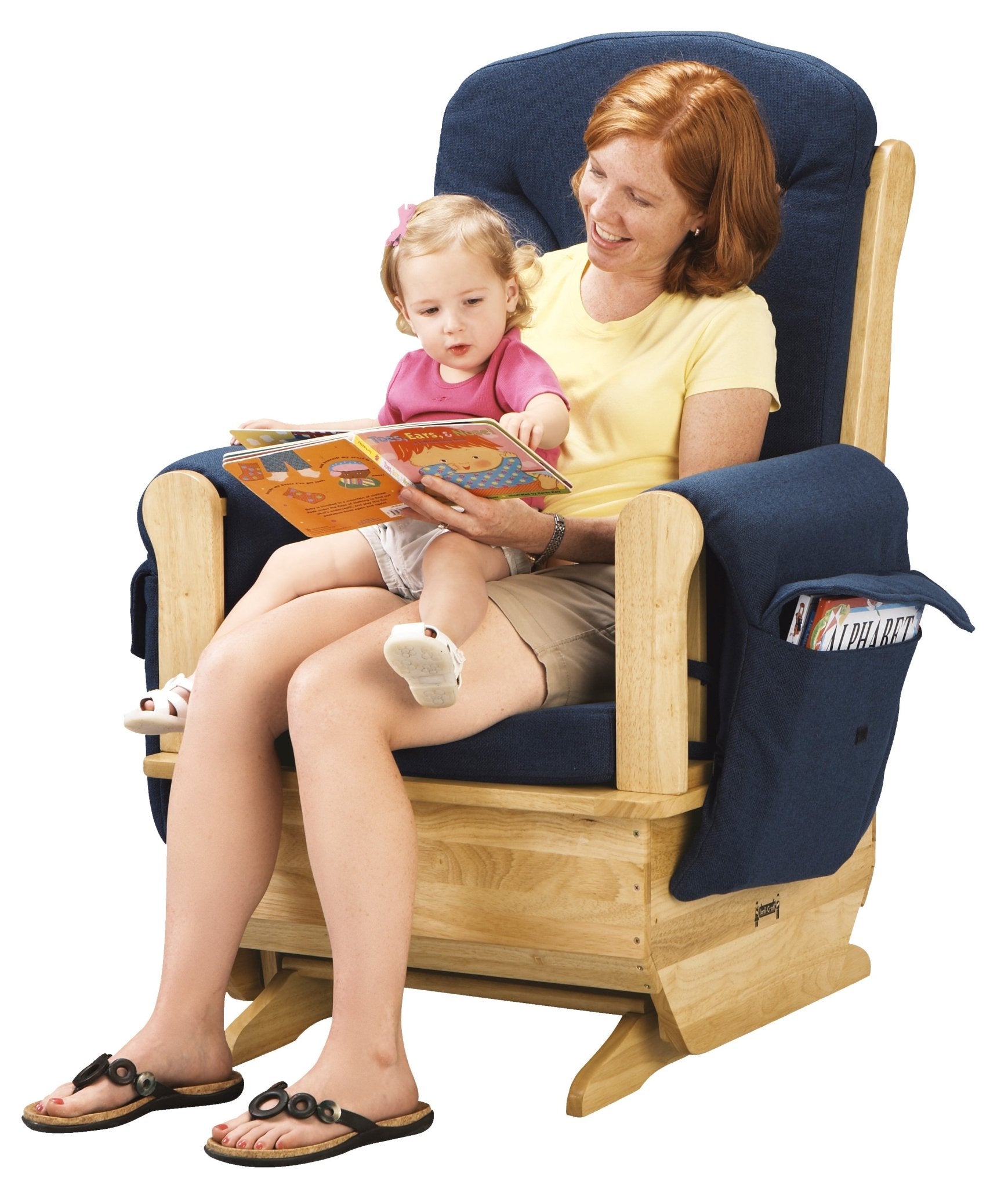 Jonti - Craft Glider Rocker - Blue Cushions - SchoolOutlet