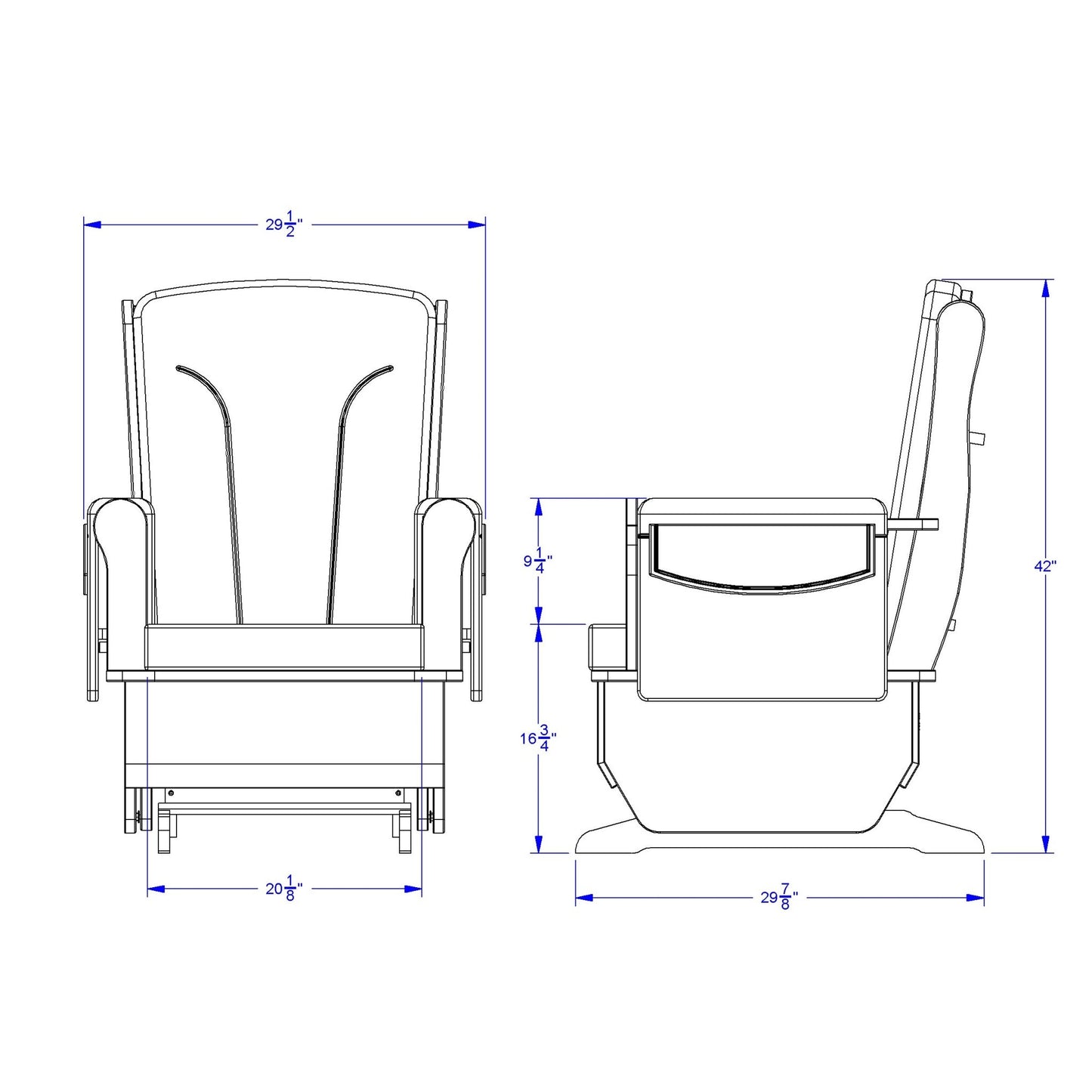 Jonti - Craft Glider Rocker - Beige Cushions - SchoolOutlet