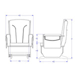 Jonti - Craft Glider Rocker - Beige Cushions - SchoolOutlet